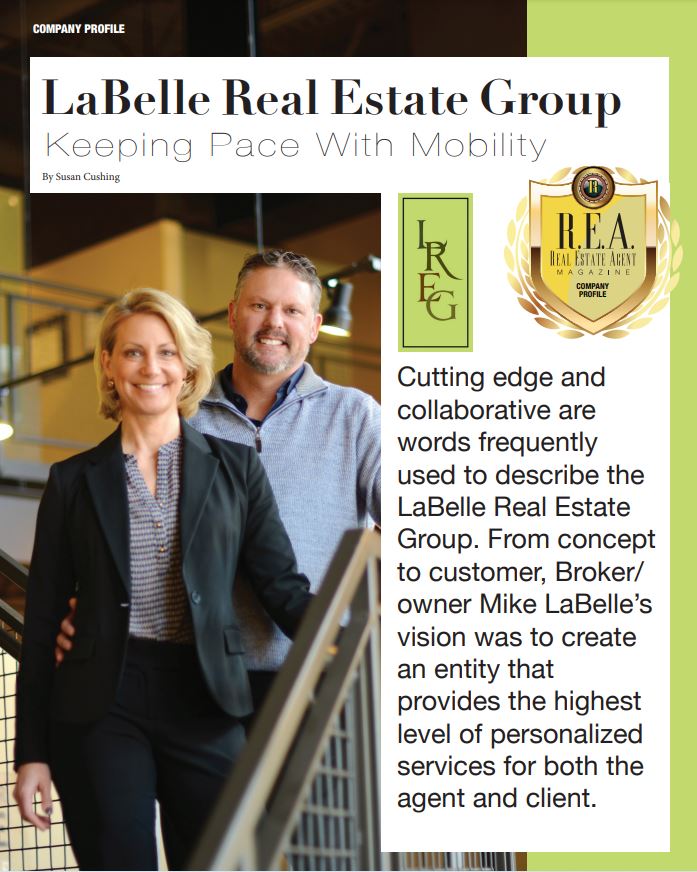 REA magazine feature for LaBelle Real Estate Group, the best Twin Cities Real Estate Brokerage